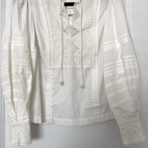 Anthropologie Embroidered Blouse